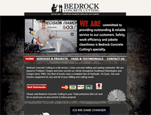 Tablet Screenshot of bedrockconcretecutting.com